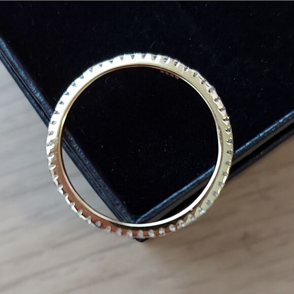 14K Gold Plated Sterling Silver Band Ring - Picture 10 of 10